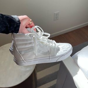 White high top Vans